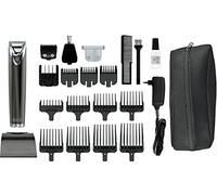 WAHL Tondeuse multifonction Stainless Steel Advanced 09864-016 - Tondeuse Lithium Ion made in EU - 4 tetes de coupe incluses