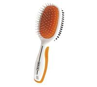 Wahl Brosse à poils double face Premium Pet avec design breveté à picots empilés - Élimine les poils morts et stimule la peau tout en créant une brillance douce du pelage - Modèle 858501, orange