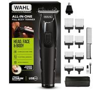 WAHL All in One Trimmer, cheveux, barbe, oreilles, nez et corps, batterie lithium puissante, têtes lavables et large tête en T, longueur de coupe de 0,5 mm à 25 mm, 210 minutes d'autonomie