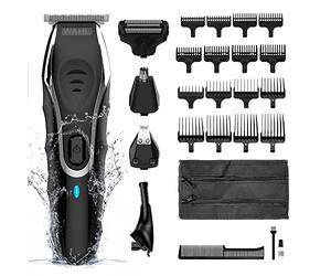 Wahl Aqua Blade 10 en 1 Multigroomer, accessoire pour sourcils, tondeuse à barbe, tondeuse corporelle, tondeuse à barbe pour homme, coupe de chaumes, rasage du corps, toilettage du visage, entièrement