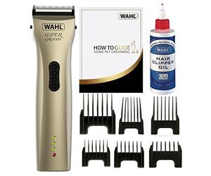 Wahl Chien Pinces, Super Bordure Premium Chien Kit de Toilettage, Bordure et Rangé dessus Plus Petite Zones, Bas Bruit sans Fil Animal de Compagnie Pinces