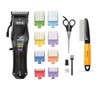 WAHL Color Pro Animal - Tondeuse rechargeable pour animaux de compagnie, avec peignes à code couleur + WAHL Grooming Comb - Peigne pour chiens et chats, tirage minimal, dents en acier inoxydable