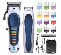 Wahl Color Pro Lithium, tondeuse et tondeuse de précision pour homme | Dégradés et transitions faciles, 12 sabots de couleur, tondeuse de précision, coupes de cheveux pour toute la famille
