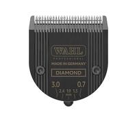 WAHL Diamond Blade, 0.7-3 mm, affûtage de précision, revêtement en carbone, lames de rechange, lame de tondeuse de rechange, surface résistante à l'usure, encliquetable, noire, Kuno, Genio, Chromstyle