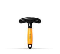 Wahl Double Row Rake - Brosse pour Chiens et Chats, Brosse 2 en 1, Outils de toilettage, élimine Les Poils Morts, ne s'accroche Pas, Manche en Gel, Orange