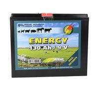 WAHL-Hausmarke Batterie pour clôture électrique 9 V - 130Ah Batterie sèche dans un grand boîtier