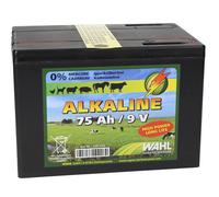 WAHL-FENCE Batterie pour clôture électrique 9 V - 75Ah batterie alcaline dans un petit boîtier