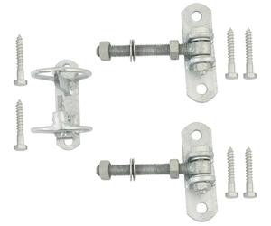 WAHL-FENCE Kit de montage pour barrière d'herbage 2 charnières et 1 verrou