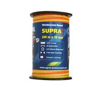 WAHL-FENCE RUBAN DE CLÔTURE - SUPRA 10mm/200m, jaune-orange 4 x 0,30 ruban TriCond, jaune/orange
