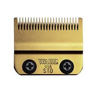 WAHL Gold Stagger tooth Blade, 0.5-1.2mm, rectifiée avec précision, lames de rechange, lame de rechange pour tondeuse, dégradés, titane, revêtement DLC, dorée, Cordless Magic Clip