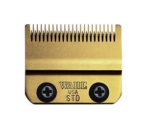 WAHL Gold Stagger tooth Blade, 0.5-1.2mm, rectifiée avec précision, lames de rechange, lame de rechange pour tondeuse, dégradés, titane, revêtement DLC, dorée, Cordless Magic Clip
