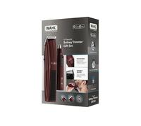 WAHL GroomEase Coffret cadeau pour barbe et tondeuse personnelle Bordeaux