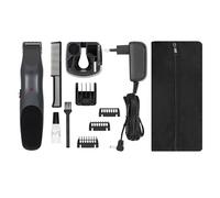 WAHL Groomsman Rechargeable Tondeuse Barbe Avec ou Sans Fil, Rechargeable, Lame de Précision N'arrache Pas Les Poils; Idéale Barbe 3 Jours, Barbe Courte 9 Longueus de Coupe