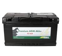 WAHL-Hausmarke Batterie AGM Premium - 12V, 110 Ah immédiatement prêt à l'emploi