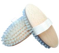 WAHL-Hausmarke Brosse à bétail Perlon dos en bois, poils blancs durs