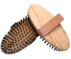 WAHL-Hausmarke Brosse à bétail, poils en laiton dos en bois
