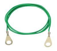 WAHL-Hausmarke Câble de raccordement pour la mise à la terre ; vert oeillet/boucle 100 cm