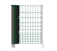 WAHL-Hausmarke Clôture pour poules 110 cm / 25 m double pointe non électrifiable, 9 piquets noirs