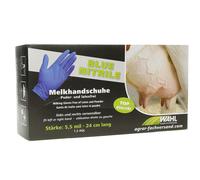 WAHL-Hausmarke Gants de traite en nitrile sans poudre 5,5 mil jetable | Très résistant à la déchirure