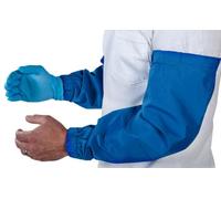 WAHL-Hausmarke Manchettes de traite avec fermeture scratch, longues Manchettes avec fermeture velcro, longues imperméables - sans passant pour le pouce (+8 cm)