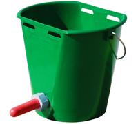 WAHL-Hausmarke Seau abreuvoir pour veaux en plastique - différentes couleurs compl. avec tétine et vanne