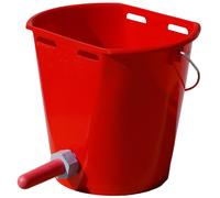 WAHL-Hausmarke Seau abreuvoir pour veaux en plastique - différentes couleurs compl. avec tétine et vanne