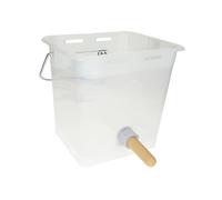 WAHL-Hausmarke Seau abreuvoir pour veaux, plastique transparent compl. avec tétine et valve à visser