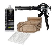 WAHL-Hausmarke Set de démarrage MUH-GLUE 2.0 Colle uréthane avec talonnettes enbois et pistolet