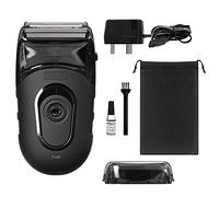 Wahl Li Compact - Rasoir de voyage électrique pour homme - Tête de rasage lavable, facile à nettoyer, feuilles souples, coupe de près (noir)