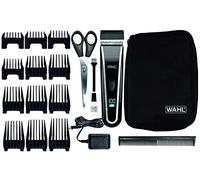 WAHL Li-Ion Pro LCD Tondeuse Cheveux de Précision, Made in Europe, Sans Fil, à batterie Li-Ion Rechargeable, Voyant LCD;Lame Auto-Affutée Haute Qualité 12 sabots, kit complet avec ciseaux et peigne