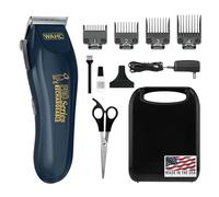 WAHL Lithium Ion Deluxe Pro Series Rechargeable Pet Clipper Grooming Kit with Low Noise & Heavy Duty Motor for Cordless Electric Trimming & Shaving Dogs - Model 9591-2100