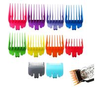 Wahl Lot de 10 protections professionnelles pour tondeuse à cheveux Wahl, comprend 10 tailles de tondeuse de protection, accessoires de barbier durables pour salon et usage domestique, parfaits pour