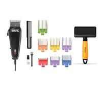 WAHL Multi Cut Animal - tondeuse pour chiens, silencieuse, filaire, lames affûtées avec précision + WAHL Medium Slicker - brosse de toilettage, brosses pour animaux à poils longs ou courts