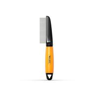 WAHL Grooming Comb - Peigne pour chiens et chats, outils de toilettage pour animaux, traction minimale, dents en acier inoxydable, manche en gel, orange