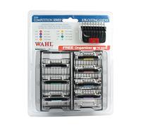 WAHL Peignes en acier inoxydable, peignes pour 45 peignes standard, peignes en plastique durables, onglets codés par couleur, lot de 8, organisation facile, peignes à couper, multicolores, 8 unités (lot de 1)