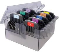 Wahl Peignes-Guides en Acier Inoxydable avec Coffret, n° 1-8, 3-25 mm | Convient: Maxgo, 50+, 45, KM Supera, 10+, 2+ C+, KM Cordless, Avalon (Exception : lames larges)