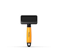 WAHL Slicker Brush Small - Brosse de toilettage, brosse pour chiens et chats, outils de toilettage pour animaux, brosses pour animaux à poils longs ou courts, manche en gel, orange