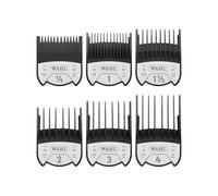 WAHL Premium Magnetic Attachment Combs, #0.5-4, 1.5-13mm, peignes de guidage pour tondeuse, boîte de rangement, accessoires pour tondeuse et tondeuse de précision, noir, Kuno, Chromstyle, Genio