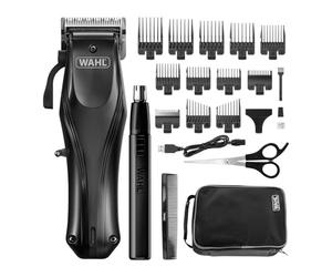 WAHL Rapid Clip, tondeuses à cheveux pour hommes, rechargeable par USB, tonte des poils des oreilles/du nez, bras conique, coupes de cheveux complètes à domicile, batterie lithium-ion