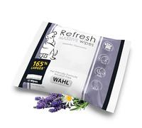 Wahl Refresh Massive - Lot de 36 lingettes pour chien pour nettoyer et contrôler les odeurs, pour le visage, le corps, les fesses et les pattes pour chiens, parfum lavande et camomille, modèle 3027118