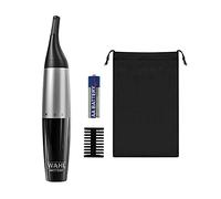 Wahl Tondeuse de précision, oreilles, nez et sourcils, double lame de précision, tête de coupe verticale, coupe-bordures entièrement lavables, 4 longueurs de coupe, à piles