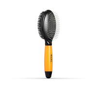 Wahl Two-Sided Brush - Brosse Douce à Picots et Poils pour démêler, Outils de toilettage pour Animaux, éliminer Les Poils Morts et Lisser Le Pelage, poignée Confortable, Orange