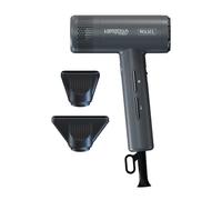 WAHL Vanquish Compact Grey Hair Dryer - Sèche-cheveux professionnel léger équipé d'un moteur numérique, de 3 réglages de chaleur et de vitesse, d'un jet d'air froid, d'une fonction d'auto-nettoyage et