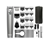 Wahl Washable Stainless Steel Multigroomer, tondeuse à barbe et cheveux pour hommes, tondeuse à domicile, tondeuse nez-oreilles, set de toilettage pour hommes, entièrement lavable, sans fil