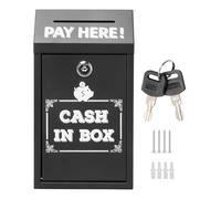 Wahlbox - Cassette métallique robuste, conteneur de collection compacte | Organisateur verrouillable pour espèces et papier, boîte discrète pour les actions et les dons - événement de coin de don, réc