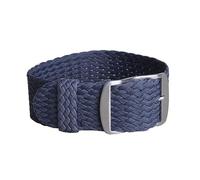 WAHRE 16mm 18mm 20mm 22mm Couleur Unie Perlon tissé Nylon Bracelets de Montre Bracelet Tissu tissé Montre Bracelet Bande Boucle Ceinture Noir Bleu(Grey,20mm)