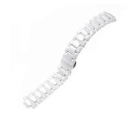 WAHRE 20mm 23mm Noir Blanc Convexe Bracelet en Céramique Fit for Armani Hommes Femmes Ar1425ar126ar1421ar1473 Montre Bracelet Bracelet Bracelet Bandes(White,23mm)
