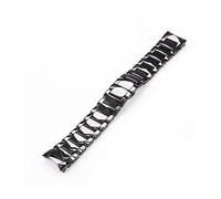 WAHRE 22mm 24mm Noir Lisse Givré Mat Bracelet en Céramique Fit for Armani Ar1451 Ar1452 Ar1475 Ar1474 Homme Montre Bracelet Bracelet Bande Ceinture(Black Smooth,24mm)