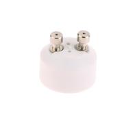 WAHRE Base De Douille en Céramique De Haute Qualité, GU10 À MR16, Ampoule LED Halogène G4 GU5.3 GY6.35, Adaptateur À Broches, Support De Lampe Convertisseur Blanc, 4 Pièces