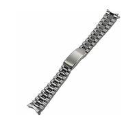 WAHRE Bracelet en Acier 19mm 20mm Style Date Jour pour Montre Seiko Sxns80 Snxs79 Snxs79k Snxs77k Snxs73 (Argent, 19mm)